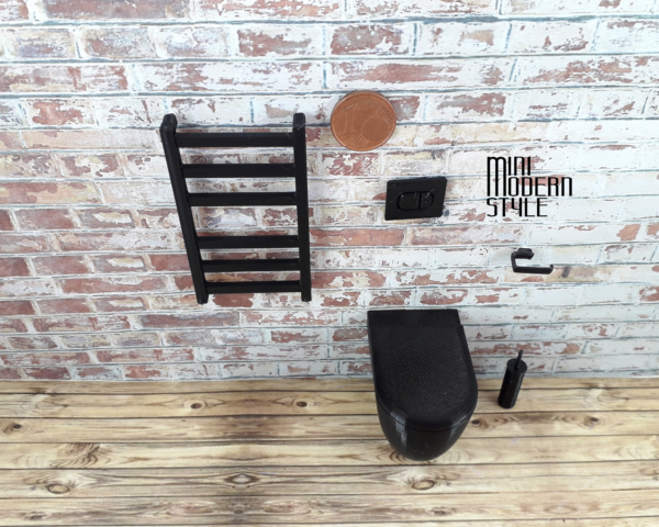 Scaldasalviette bagno nero Paula - immagine 6