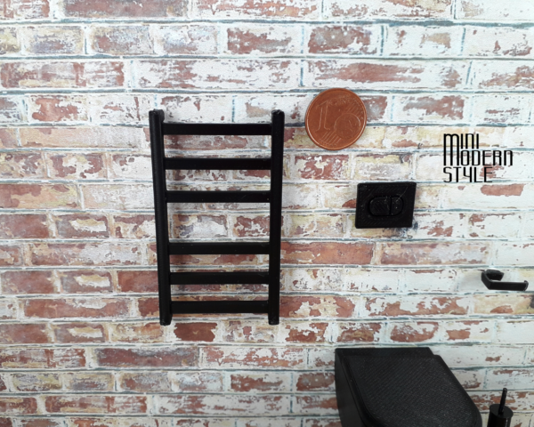 Scaldasalviette bagno nero Paula - immagine 5