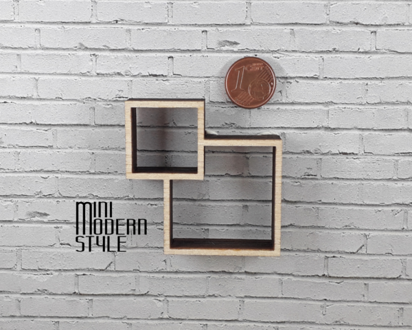 Mensola quadrati Beverly in legno - immagine 6