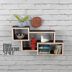 Mensola rettangoli Coleen in legno