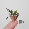 Vaso metallo con pianta artificiale - immagine 3