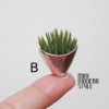 Vaso metallo con pianta artificiale - immagine 4