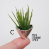 Vaso metallo con pianta artificiale - immagine 5