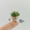 Vaso metallo con pianta artificiale - immagine 6