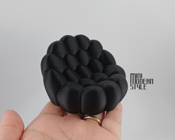 Poltrona bolle Roxie a forma arrotondata