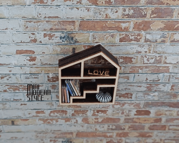 Mensola a forma di casa Helen in legno - immagine 5