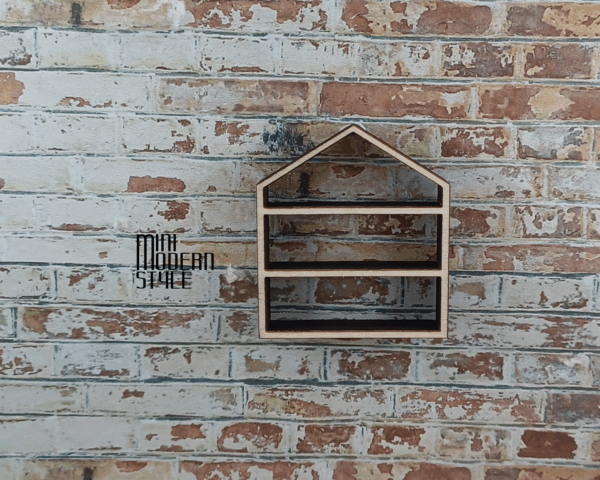 Mensola a forma di casa Holly in legno - immagine 4